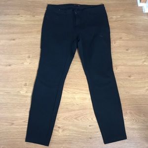 sapphire red stretch knit pants